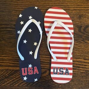 Patriotic Flip Flops